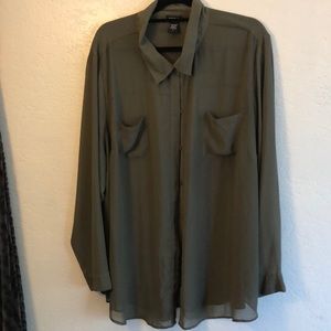 Olive green dress shirt